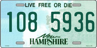 NH license plate 1085936