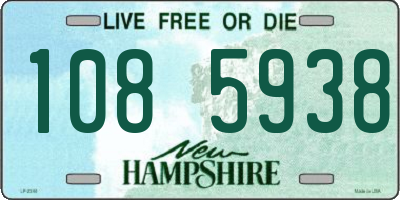 NH license plate 1085938