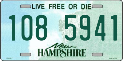 NH license plate 1085941