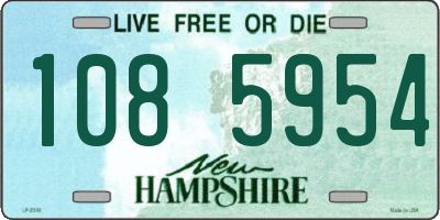NH license plate 1085954