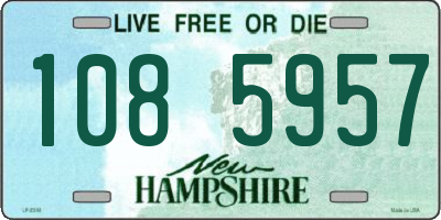 NH license plate 1085957