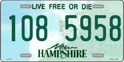 NH license plate 1085958