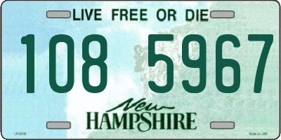 NH license plate 1085967