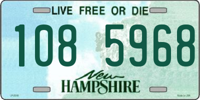 NH license plate 1085968