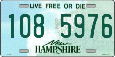 NH license plate 1085976