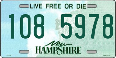 NH license plate 1085978