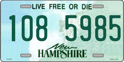 NH license plate 1085985