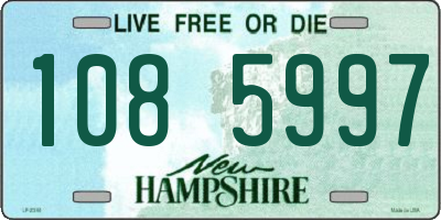 NH license plate 1085997