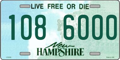 NH license plate 1086000