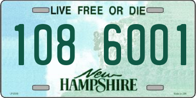 NH license plate 1086001