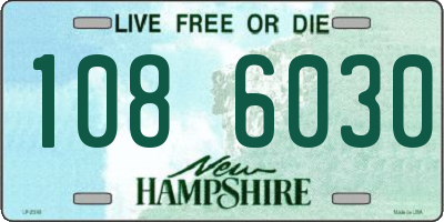 NH license plate 1086030