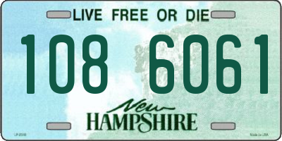NH license plate 1086061