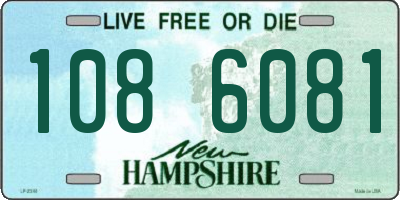 NH license plate 1086081