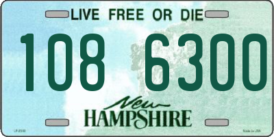 NH license plate 1086300