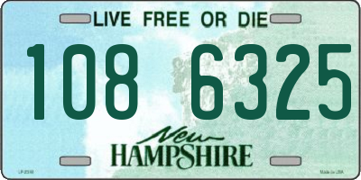 NH license plate 1086325