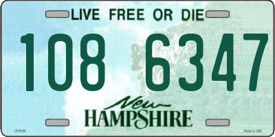 NH license plate 1086347
