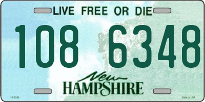 NH license plate 1086348