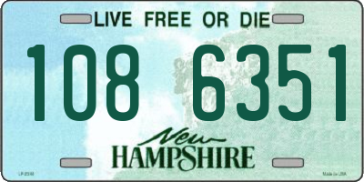 NH license plate 1086351