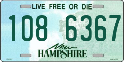 NH license plate 1086367