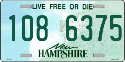 NH license plate 1086375