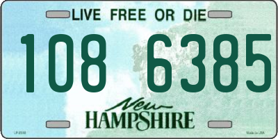 NH license plate 1086385
