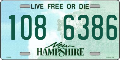 NH license plate 1086386