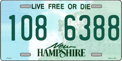 NH license plate 1086388