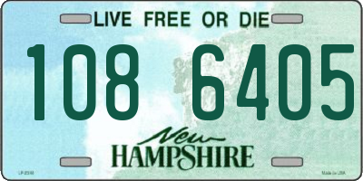 NH license plate 1086405
