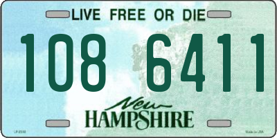 NH license plate 1086411