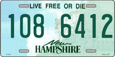 NH license plate 1086412