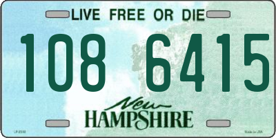 NH license plate 1086415