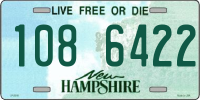 NH license plate 1086422