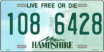 NH license plate 1086428