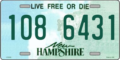 NH license plate 1086431