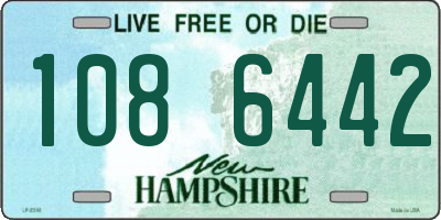 NH license plate 1086442