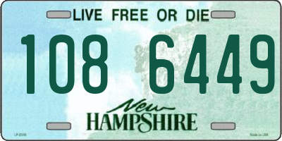 NH license plate 1086449