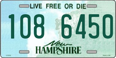NH license plate 1086450