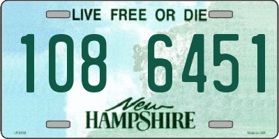 NH license plate 1086451