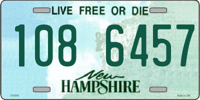 NH license plate 1086457