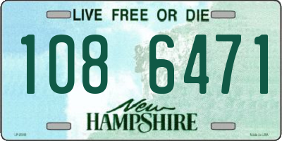 NH license plate 1086471