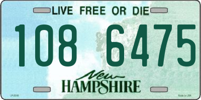 NH license plate 1086475
