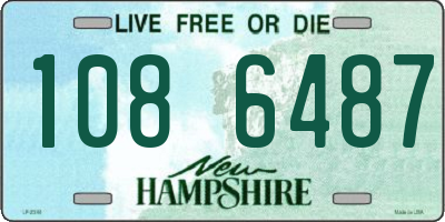 NH license plate 1086487