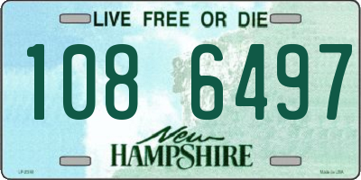 NH license plate 1086497