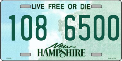 NH license plate 1086500