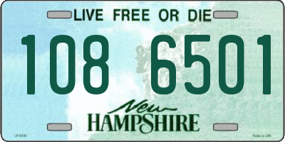 NH license plate 1086501