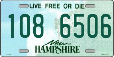 NH license plate 1086506