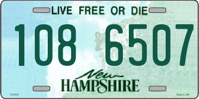 NH license plate 1086507