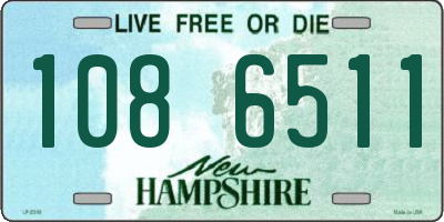 NH license plate 1086511