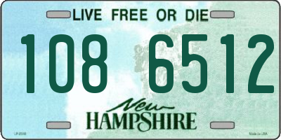 NH license plate 1086512
