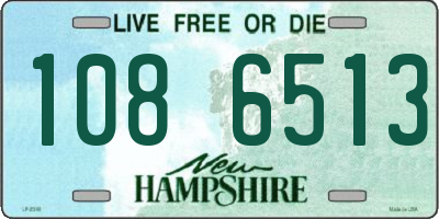 NH license plate 1086513